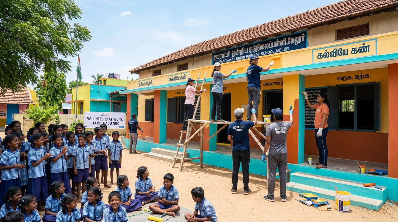 Best Government School Renovation NGO in Chennai | Mathivannan Foundation